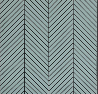 Interlock Wpc Louvers Plain Colors Aqua Chevron 8x1 Ft - Pn 02725 E