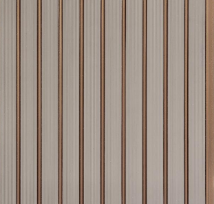 Interlock Wpc Louvers Plain Colors Rich Brown 9.5x1 Ft - Pn 02727 K