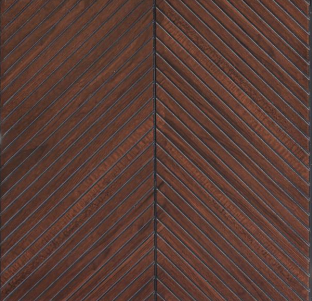Mahogany Chevron Interlock Wpc Louvers Wood 8x1 Ft - Pn 02724 D