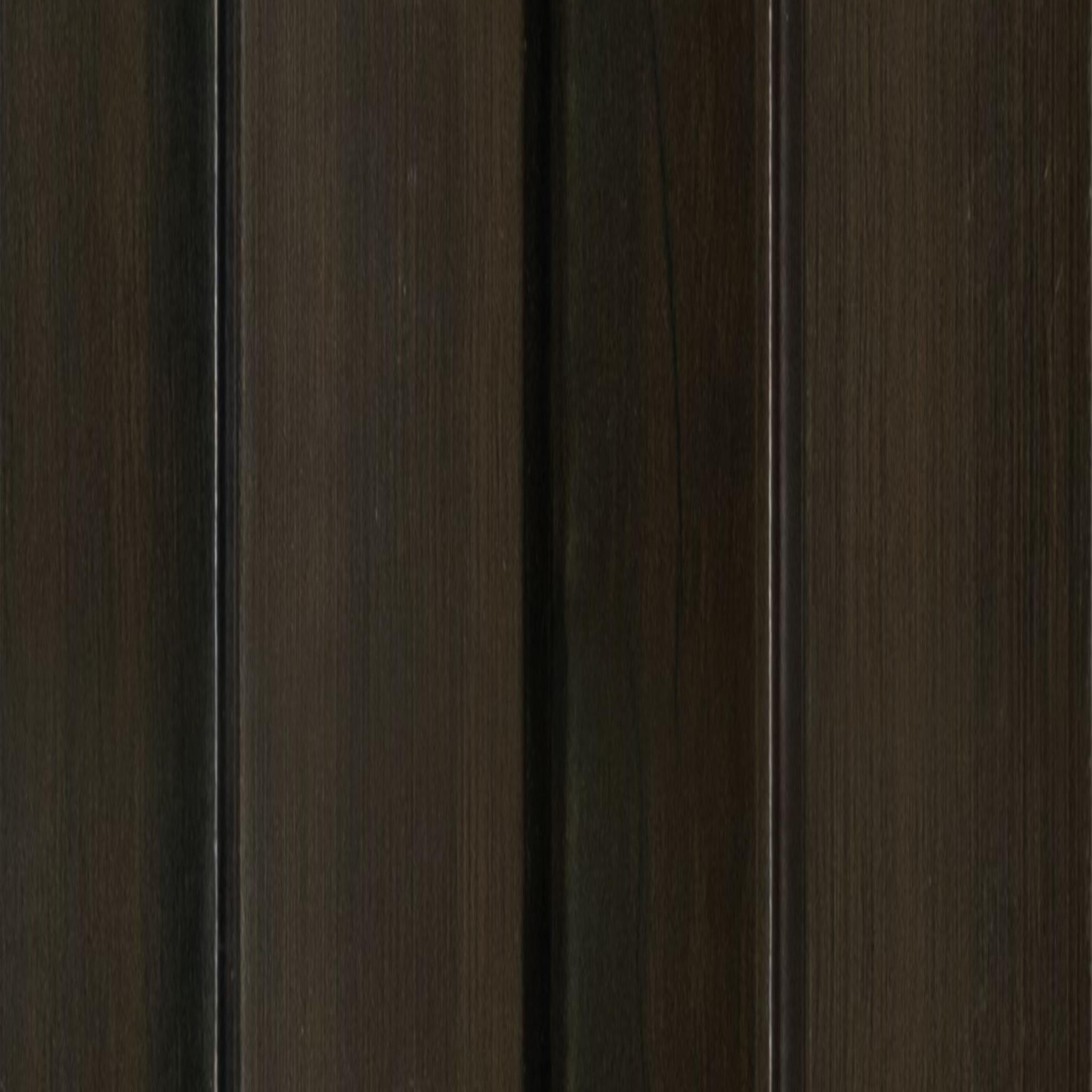 Wooden Charcoal Louver Wood Brown 8x0.41 Ft - Pn 04603