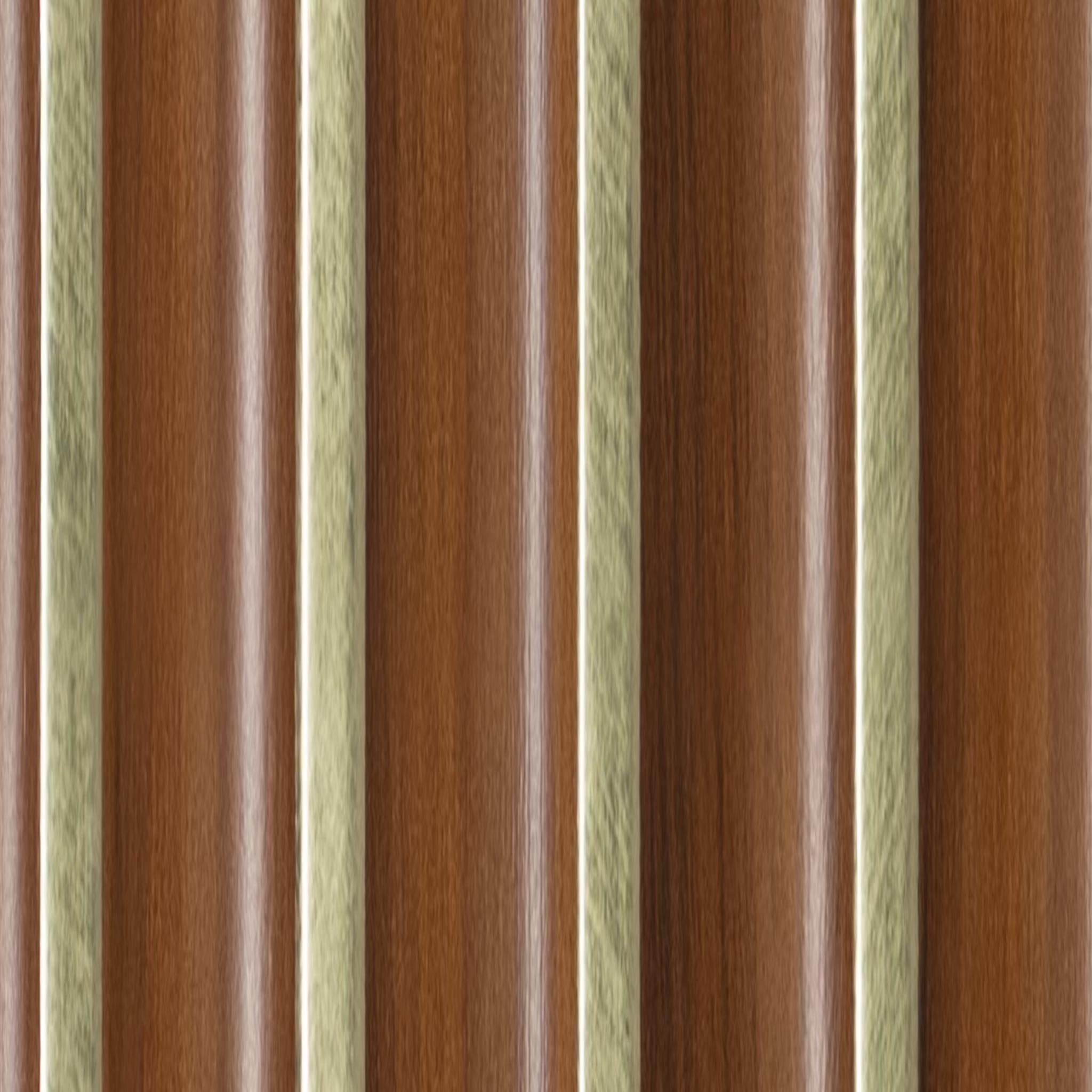 Brown Wooden Charcoal Louver Wood 8x0.41 Ft - Pn 04595