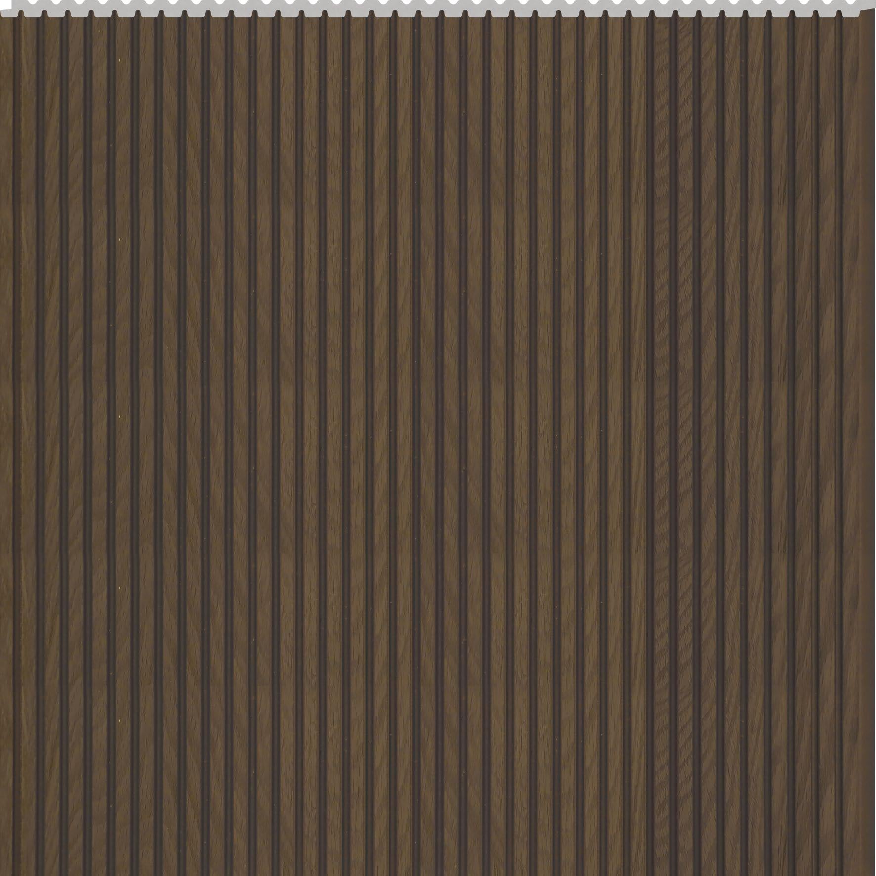 Interlock Wpc Louvers Panel Wood Rich Oak 8x1 Ft - Pn 02734 E