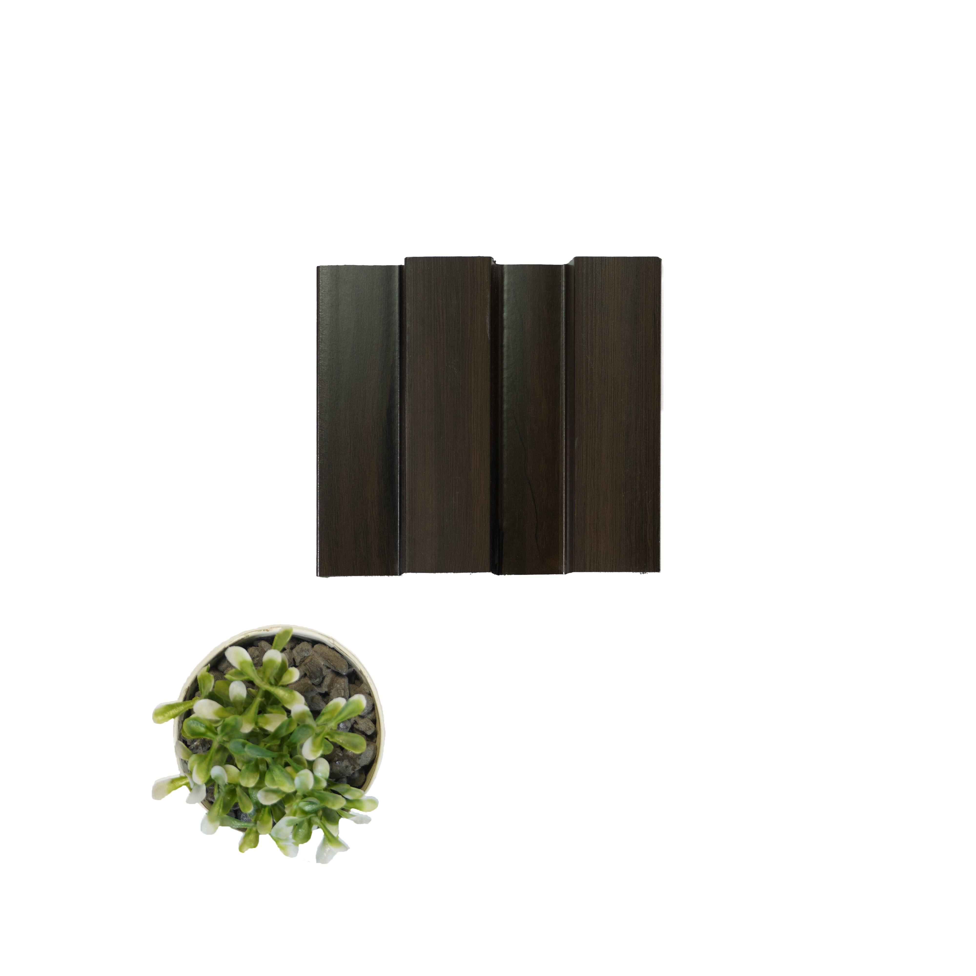 Wooden Charcoal Louver Wood Brown 8x0.41 Ft - Pn 04603