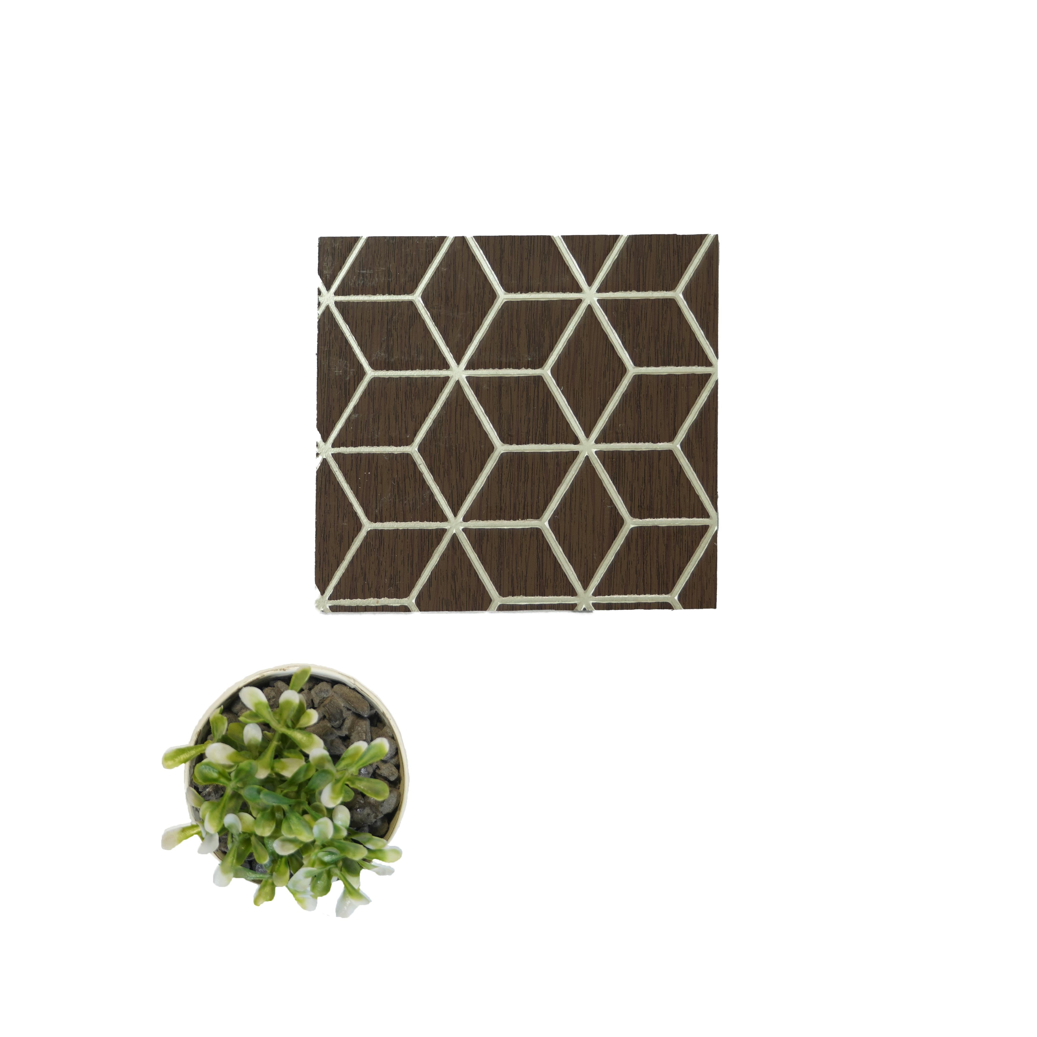 Decorative Wall Panel Designer Brown 8x2 Ft - Pn 04497