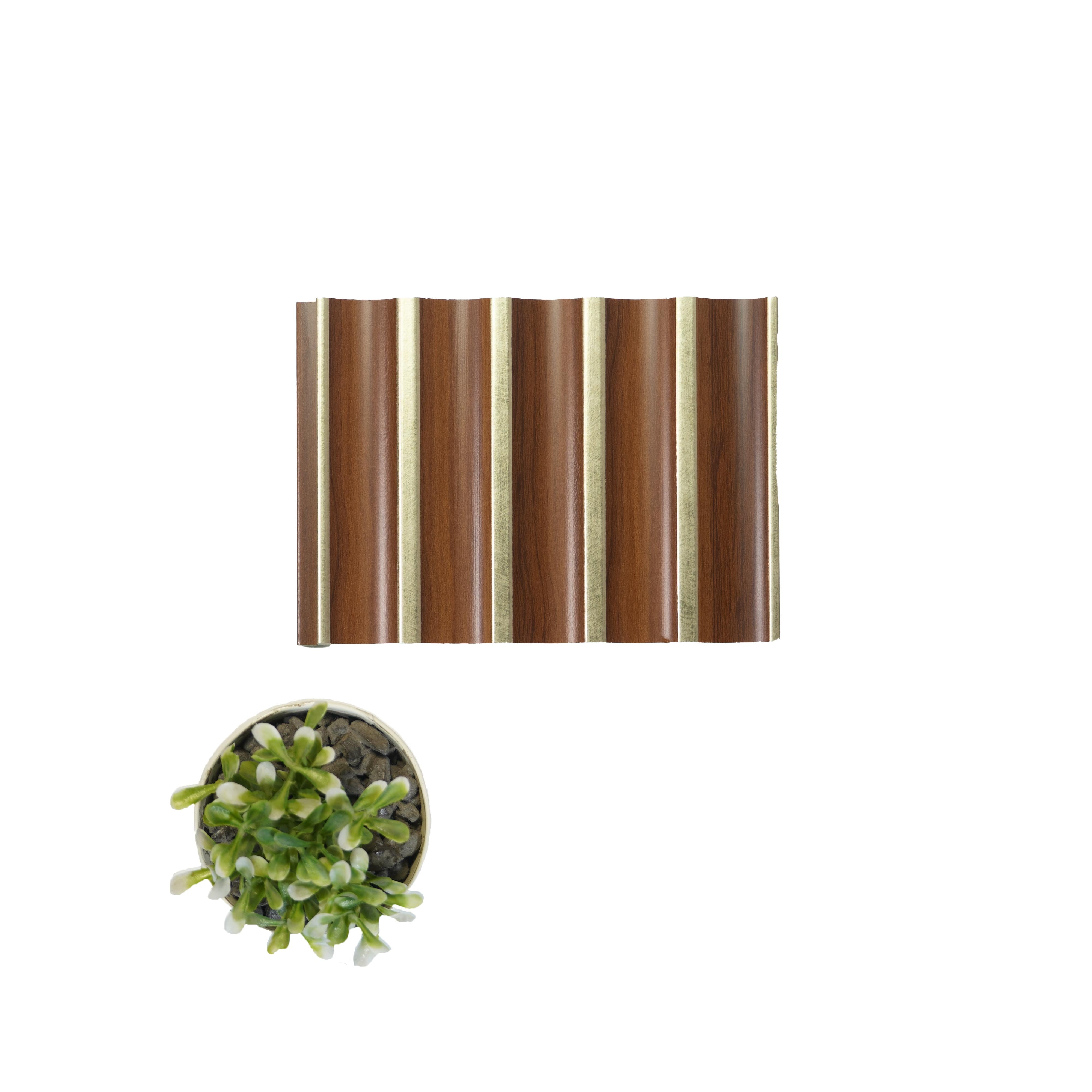 Brown Wooden Charcoal Louver Wood 8x0.41 Ft - Pn 04595