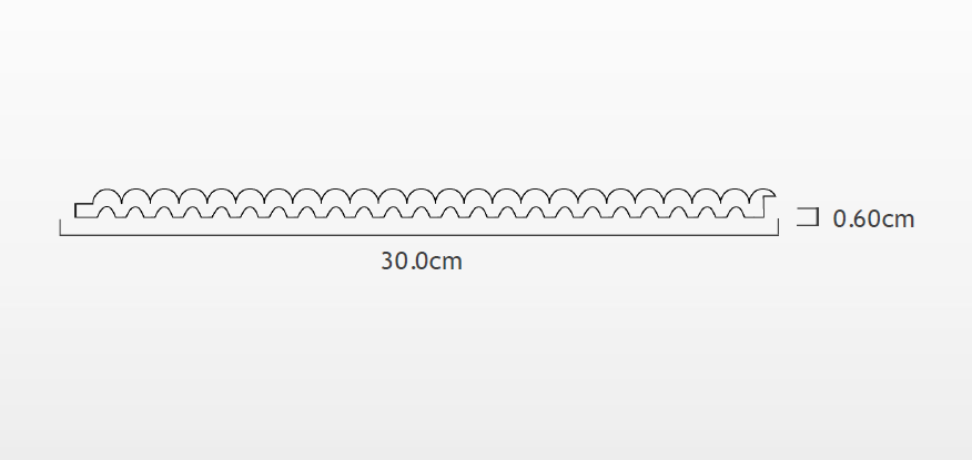 Interlock Wpc Louvers Panel Wood Espresso 9.5x1 Ft - Pn 02726 H