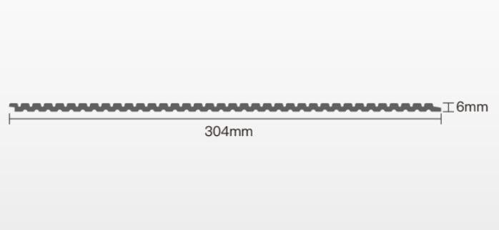 Interlock Wpc Louvers Panel Wood Rich Oak 8x1 Ft - Pn 02734 E