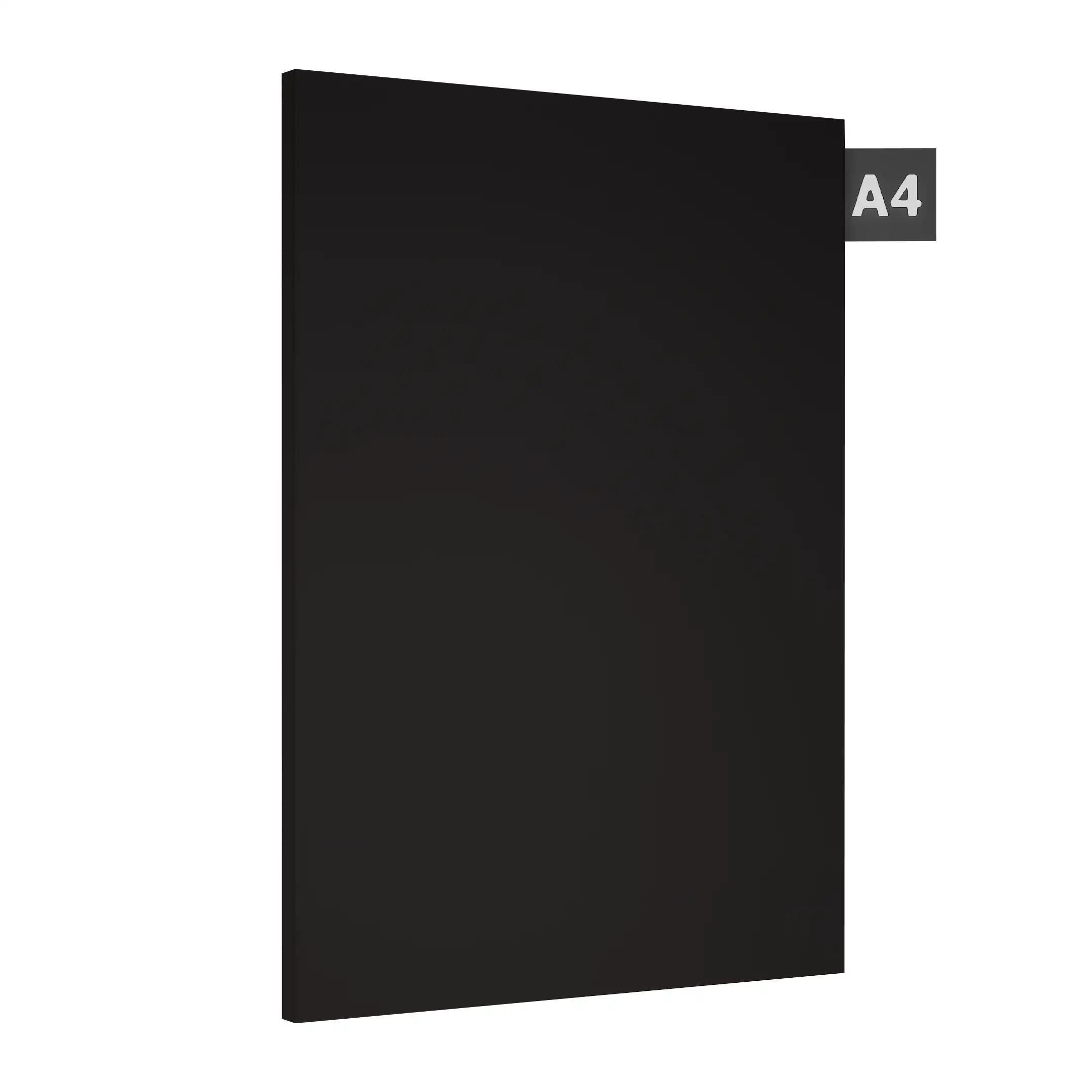 Black Plain Laminate 8x4 ft Suede 1 mm - 106 GF