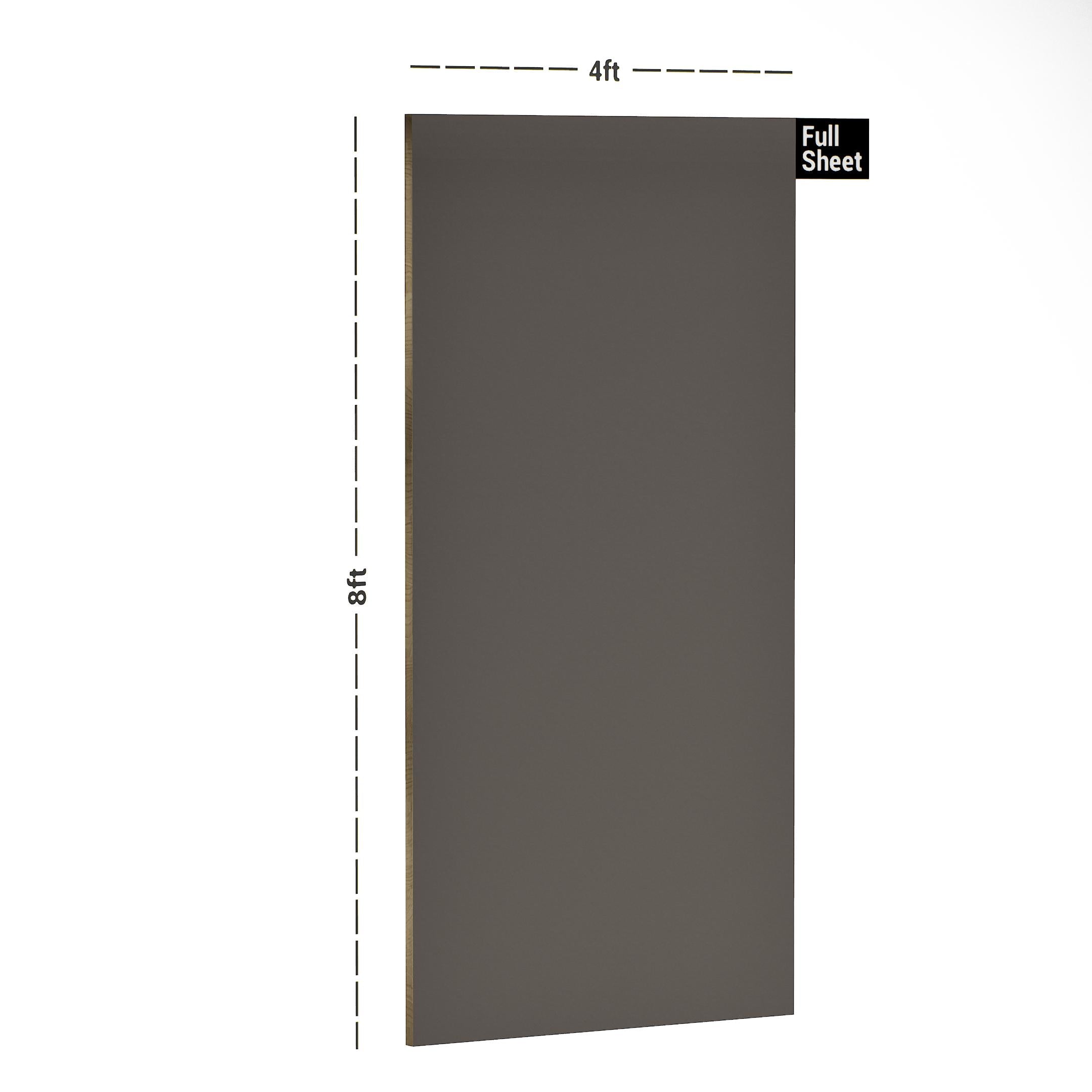 Dark Grey Plain Laminate 8x4 ft Matte 1 mm - 11044 SAT