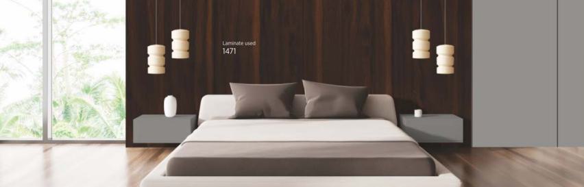 177 Choco Crux Wood Laminate 8x4 ft Texture 1 mm - 1471 A