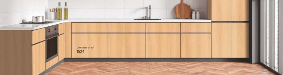 193 Misty Pike Oak Wood Laminate 8x4 ft Texture 1 mm - 1524 A