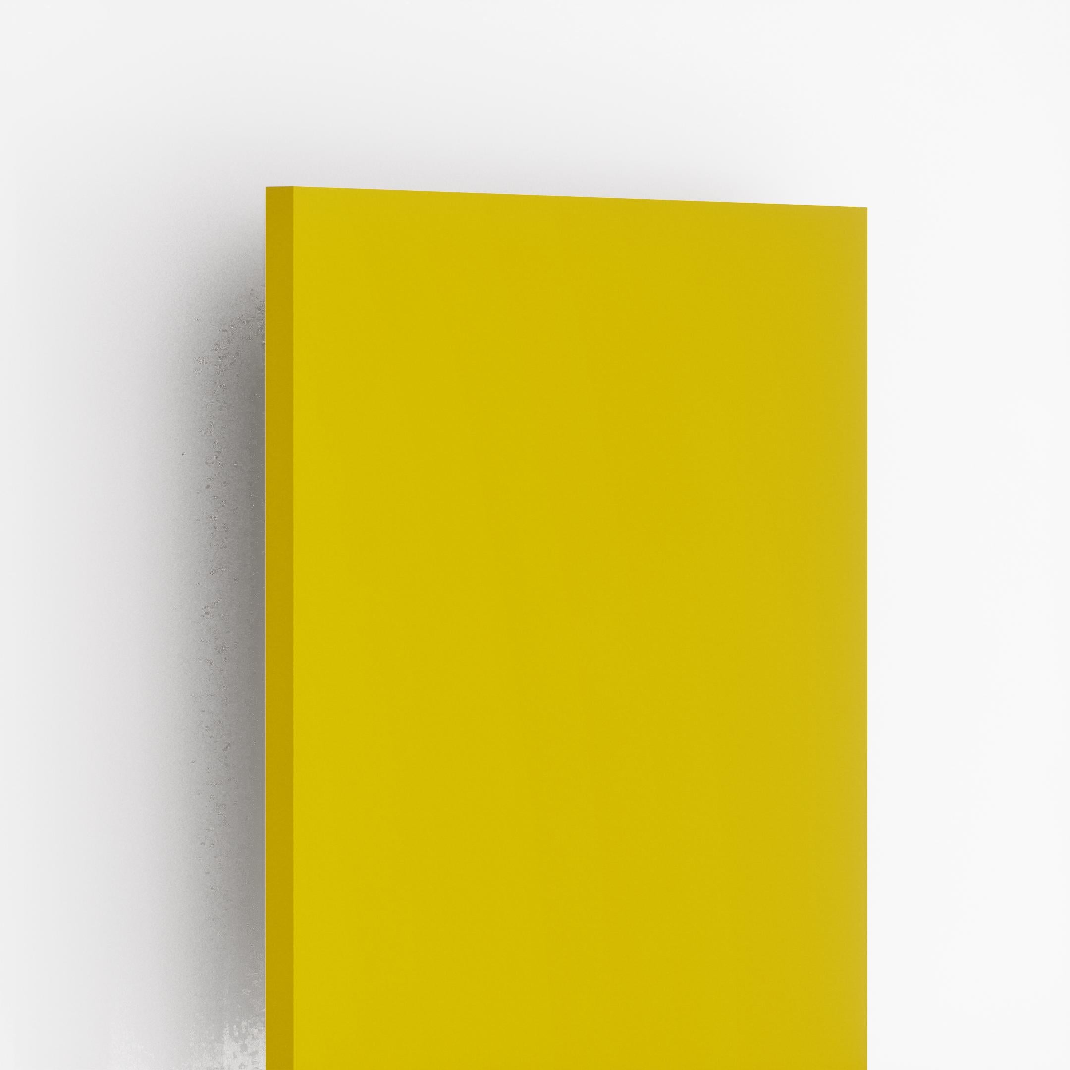 Banana Yellow Plain Laminate 8x4 ft Suede 1 mm - 15 SF