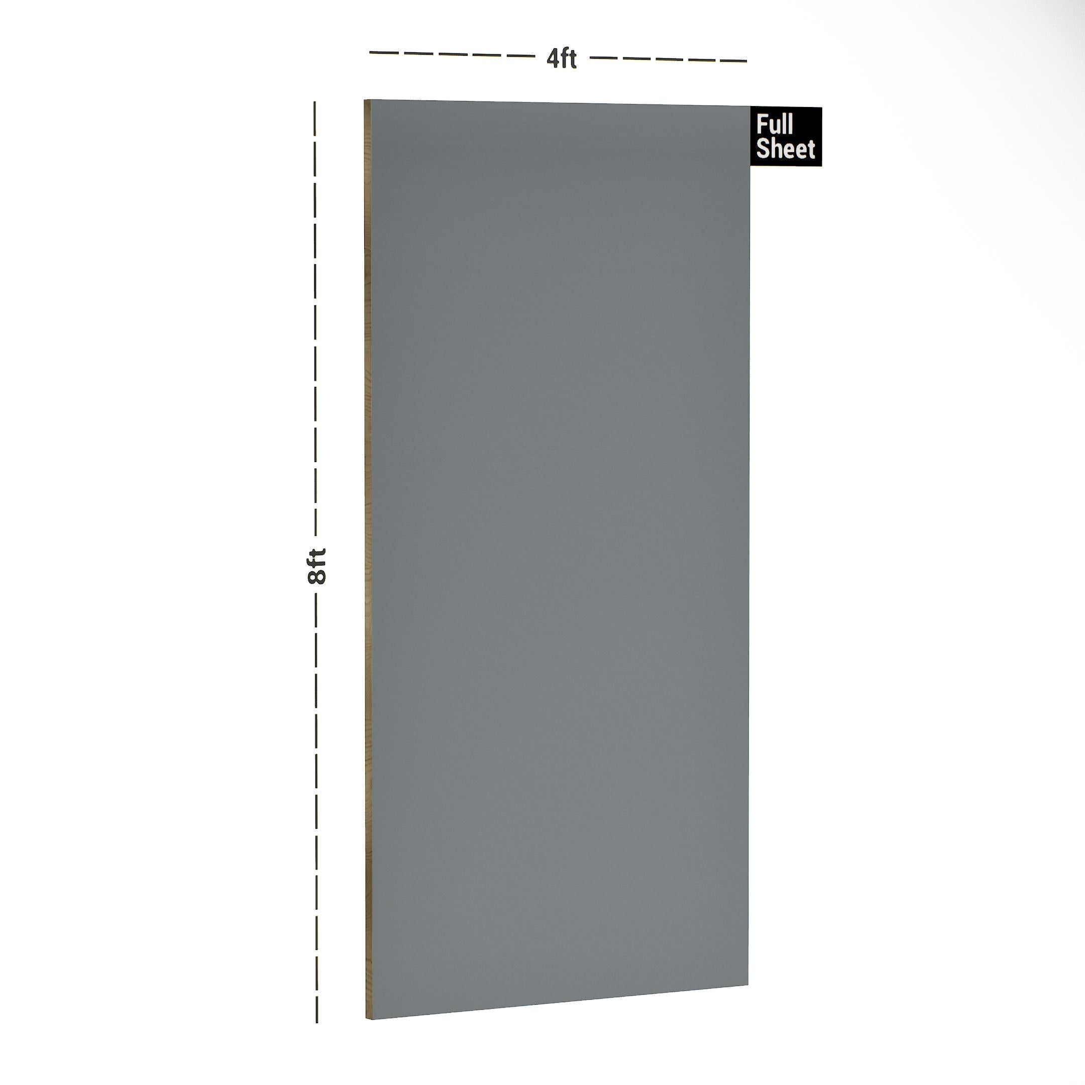 Smoke Grey Plain Laminate 8x4 ft Super Matte 1 mm - 169 SMT