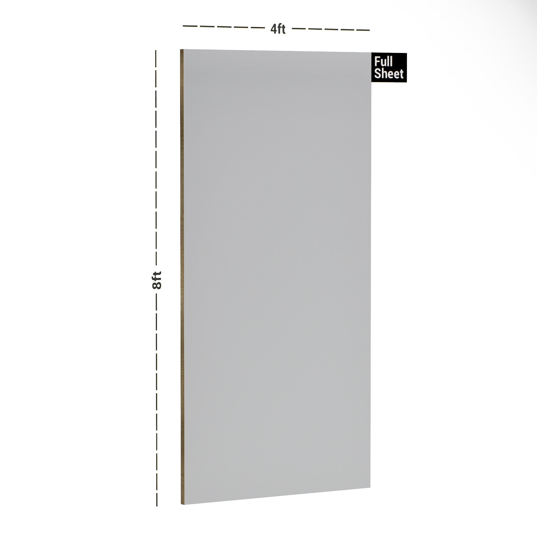 Frosty White Plain Laminate 8x4 ft Matte 1 mm - 1709 MF