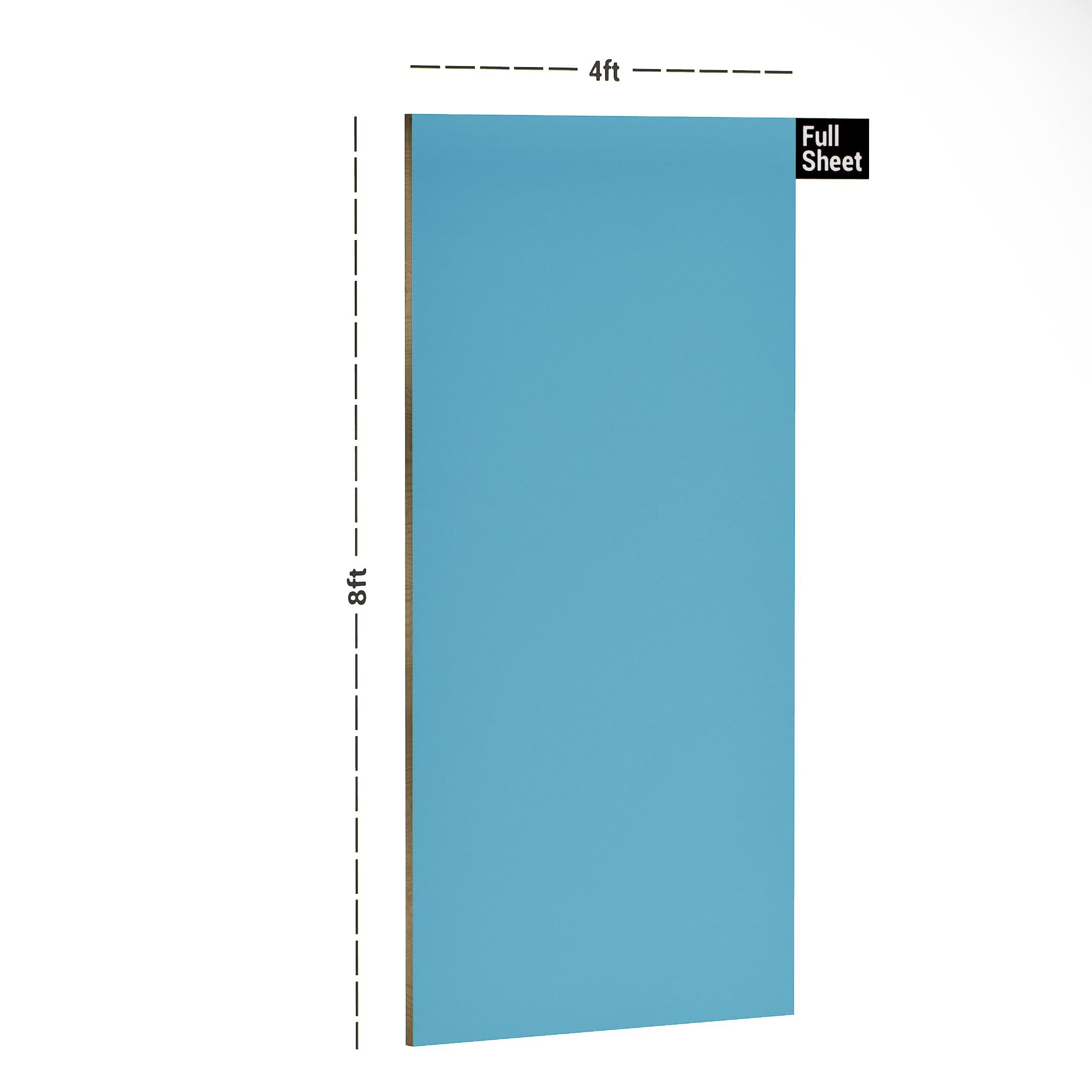 6902 Sea Blue Plain Laminate 8x4 ft Texture 1 mm - 17 SR
