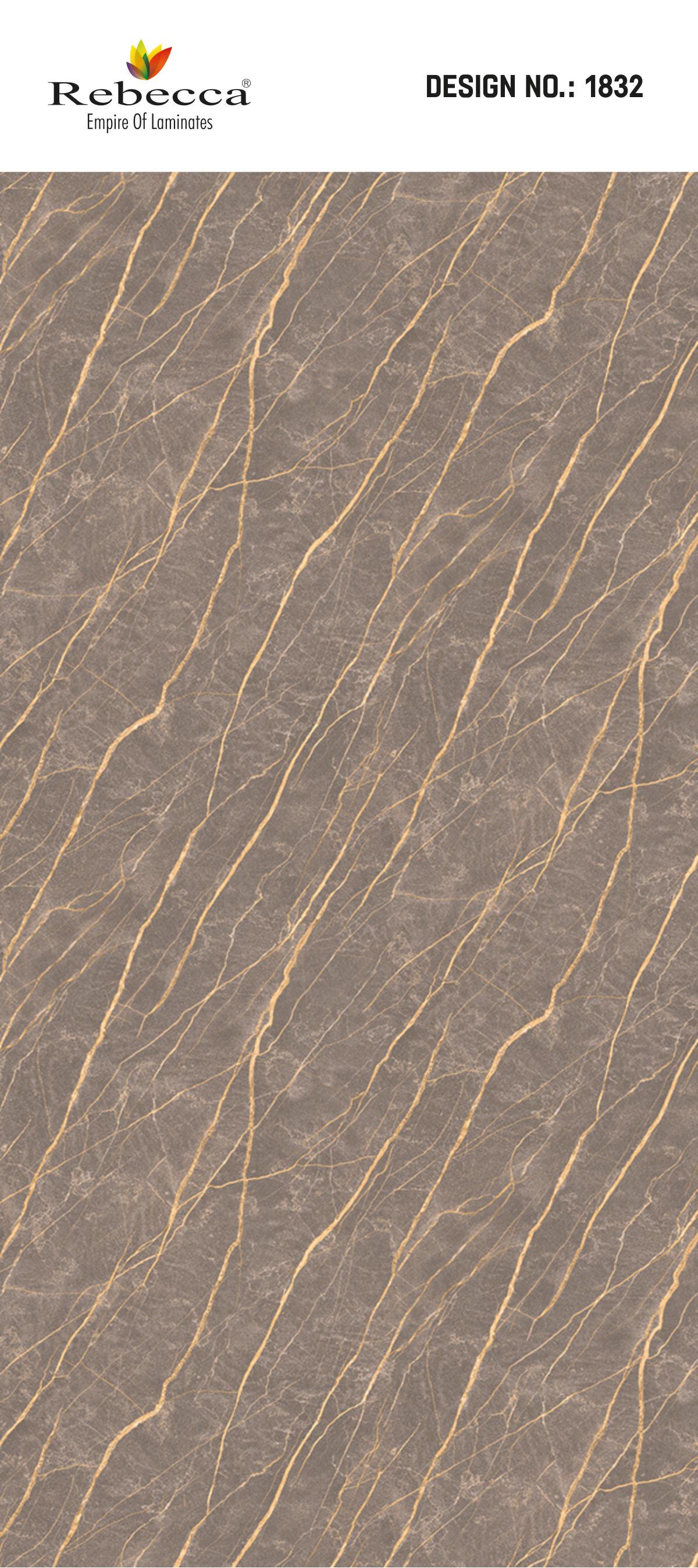 Erkon Grey Marble & Stone Laminate 8x4 ft High Gloss 1 mm - 1832 HG