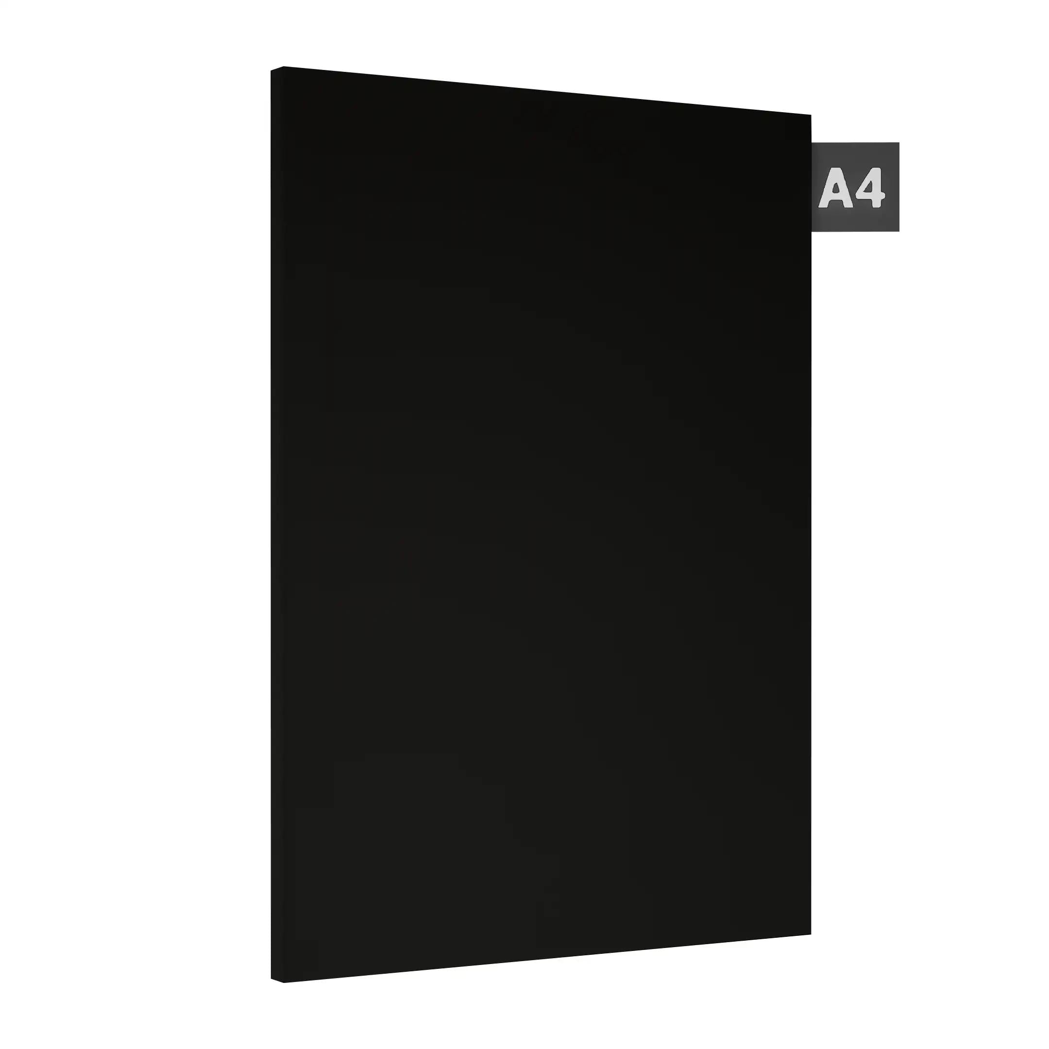 Black Plain Laminate 8x4 ft Suede 0.8 mm - 2125 SF