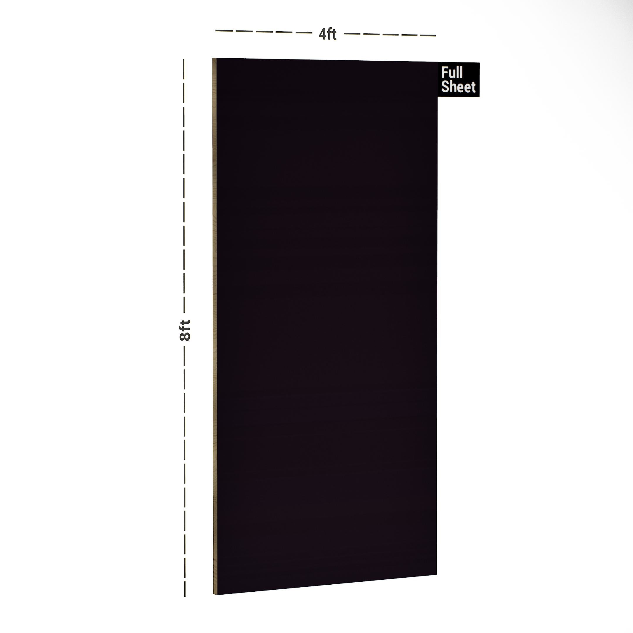 Elite Series Black Current Plain Laminate 8x4 ft Suede 1 mm - 2181 SF