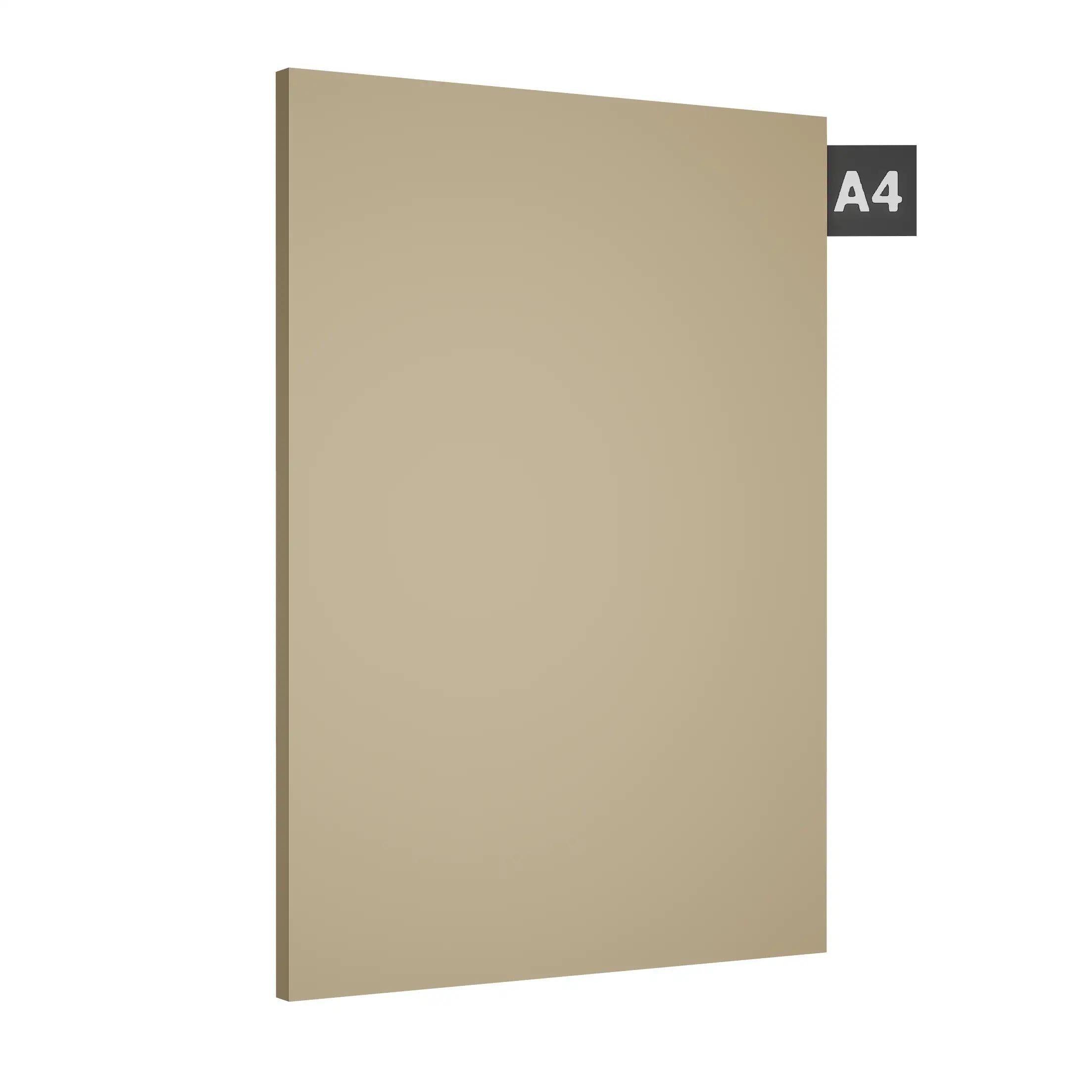 Beige Plain Laminate 8x4 ft Suede 1 mm - 22 SF