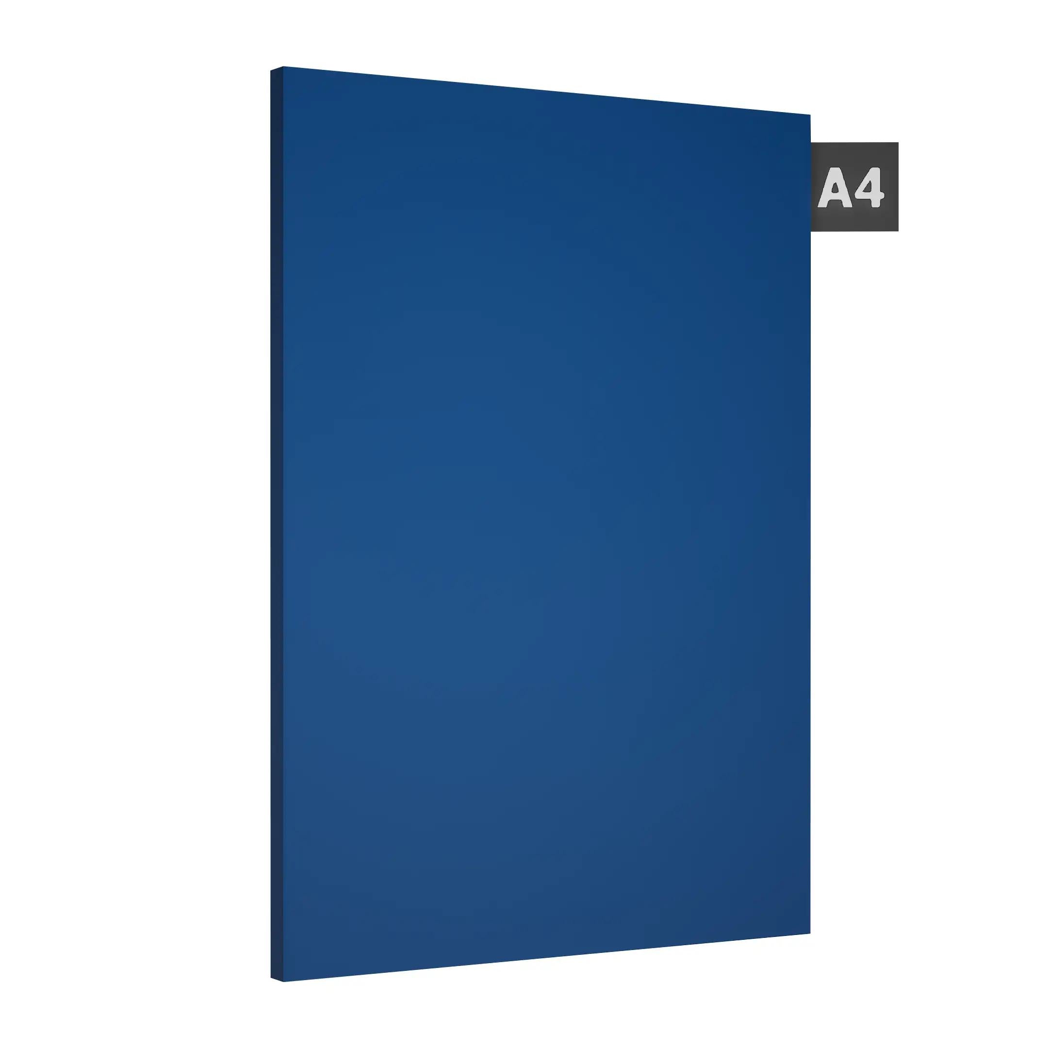 Sapphire Blue Plain Laminate 8x4 ft Suede 1 mm - 230 SF