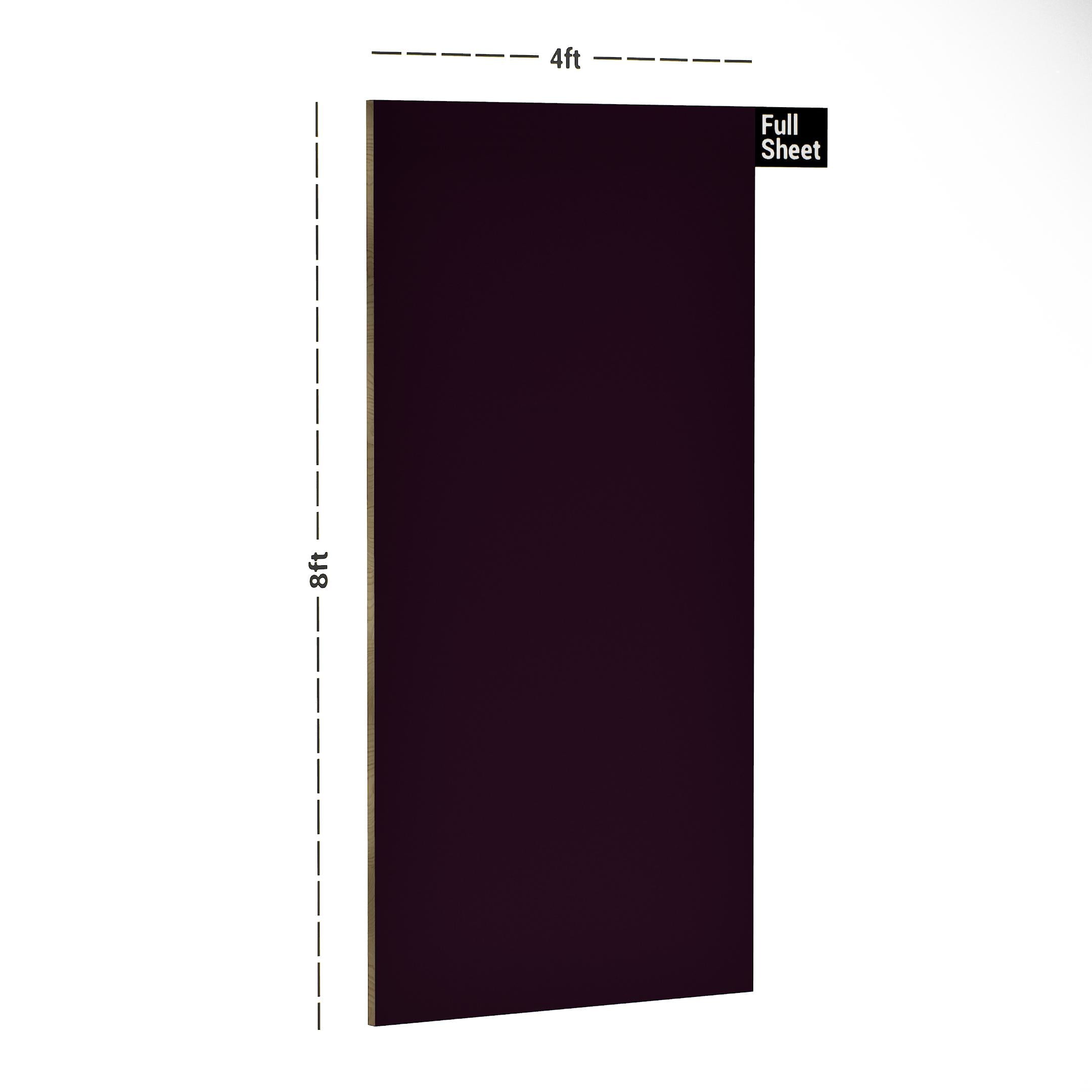 Maroon Plain Laminate 8x4 ft Suede 1 mm - 240 SF