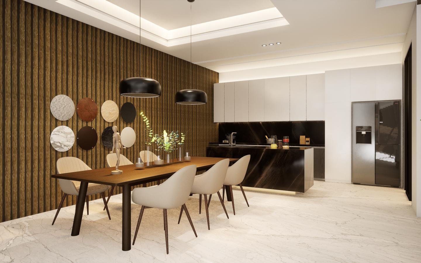 Dusky Valley Marble & Stone Laminate 8x4 ft High Gloss 1 mm - 2712 LG
