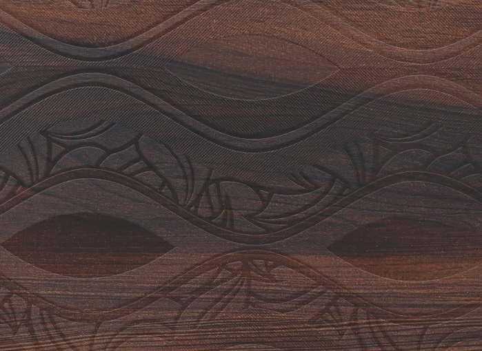 800 Waves Spiral Dark Walnut Wood Laminate 8x4 ft Texture 0.8 mm - 3102 PTA