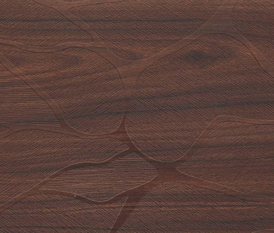 Gracious Feather Imperial Walnut Designer Laminate 8x4 ft Texture 0.8 mm - 3205 FOK