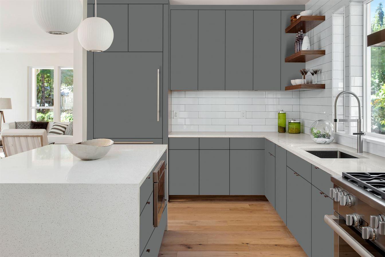Nickel Grey Plain Laminate 8x4 ft Super Matte 1 mm - 3553 RSO