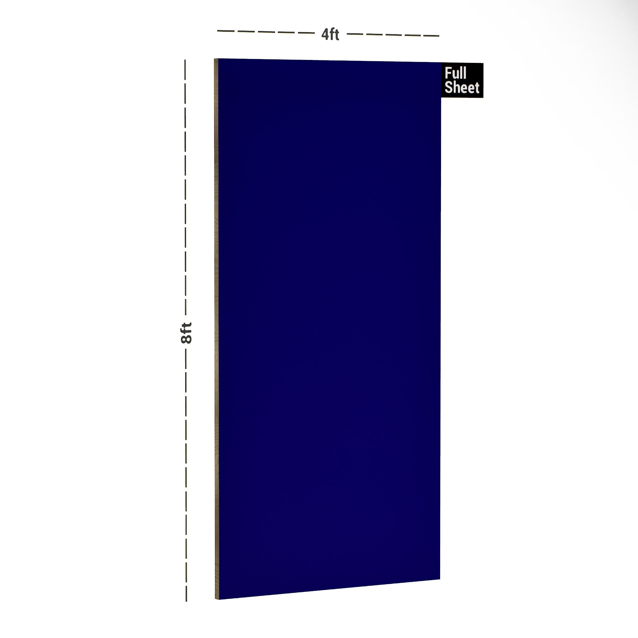 Blue Plain Laminate 8x4 ft Suede 1 mm - 3573 Nighttime