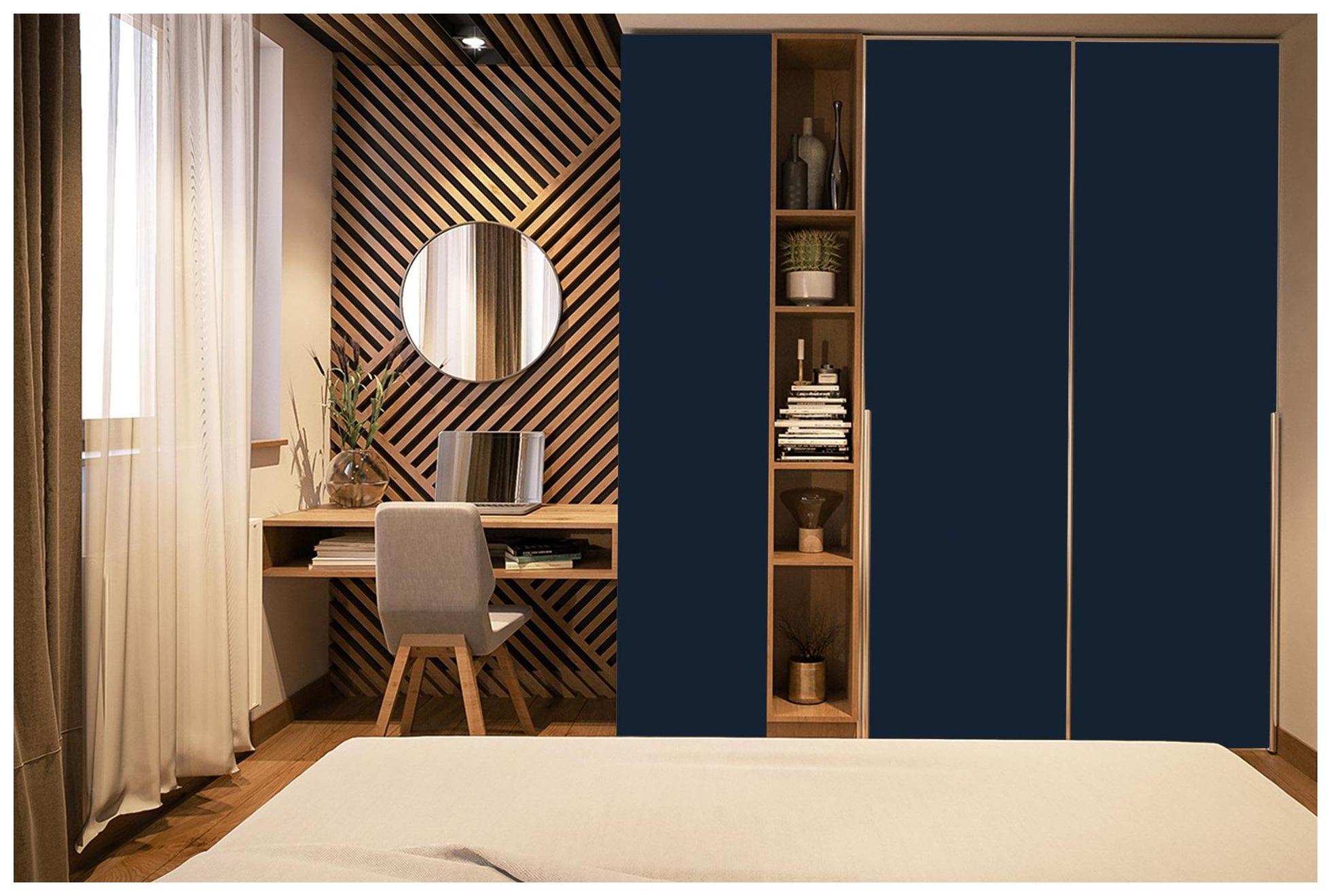 Blue Plain Laminate 8x4 ft Super Matte 1 mm - 3586 RSO