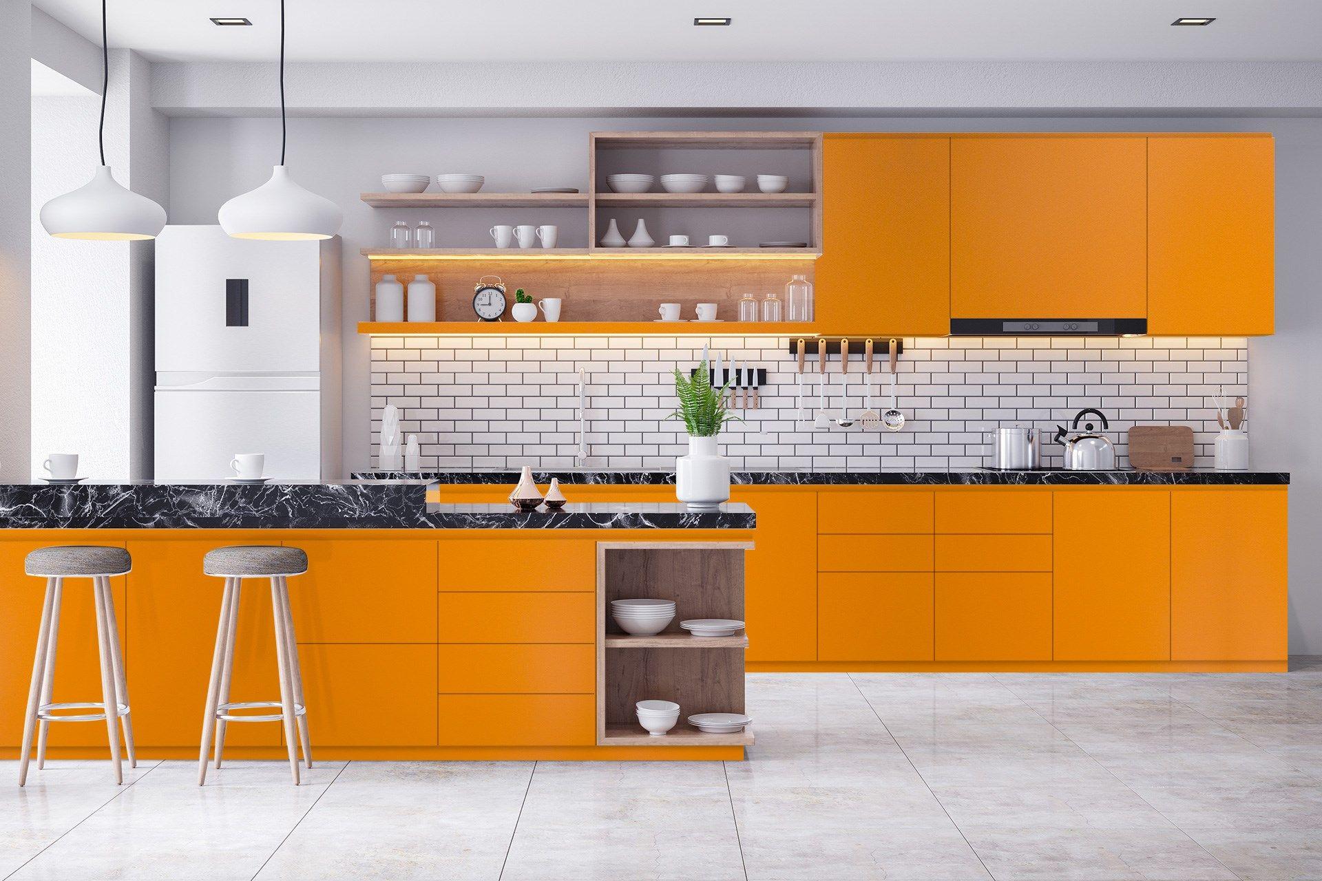 Citrus Plain Laminate 8x4 ft Suede 1 mm - 3615 SUD