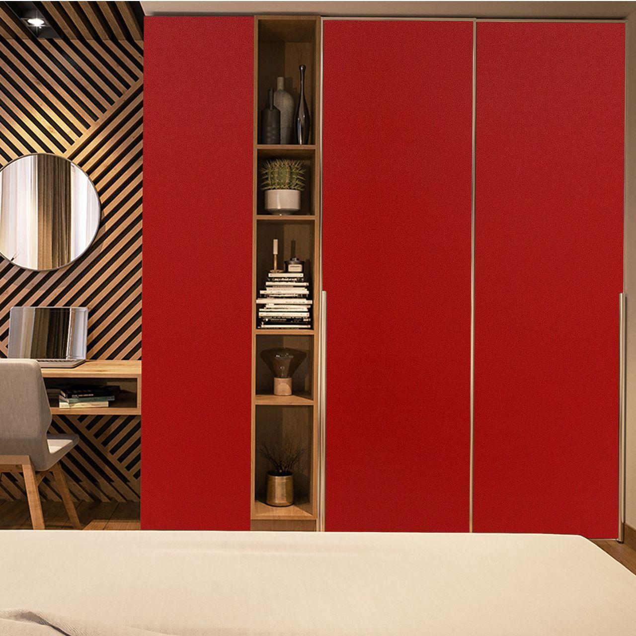 Red Flame Plain Laminate 8x4 ft Super Matte 1 mm - 3622 RSO