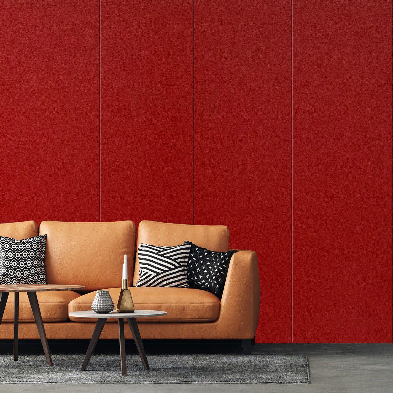 Red Flame Plain Laminate 8x4 ft Super Matte 1 mm - 3622 RSO