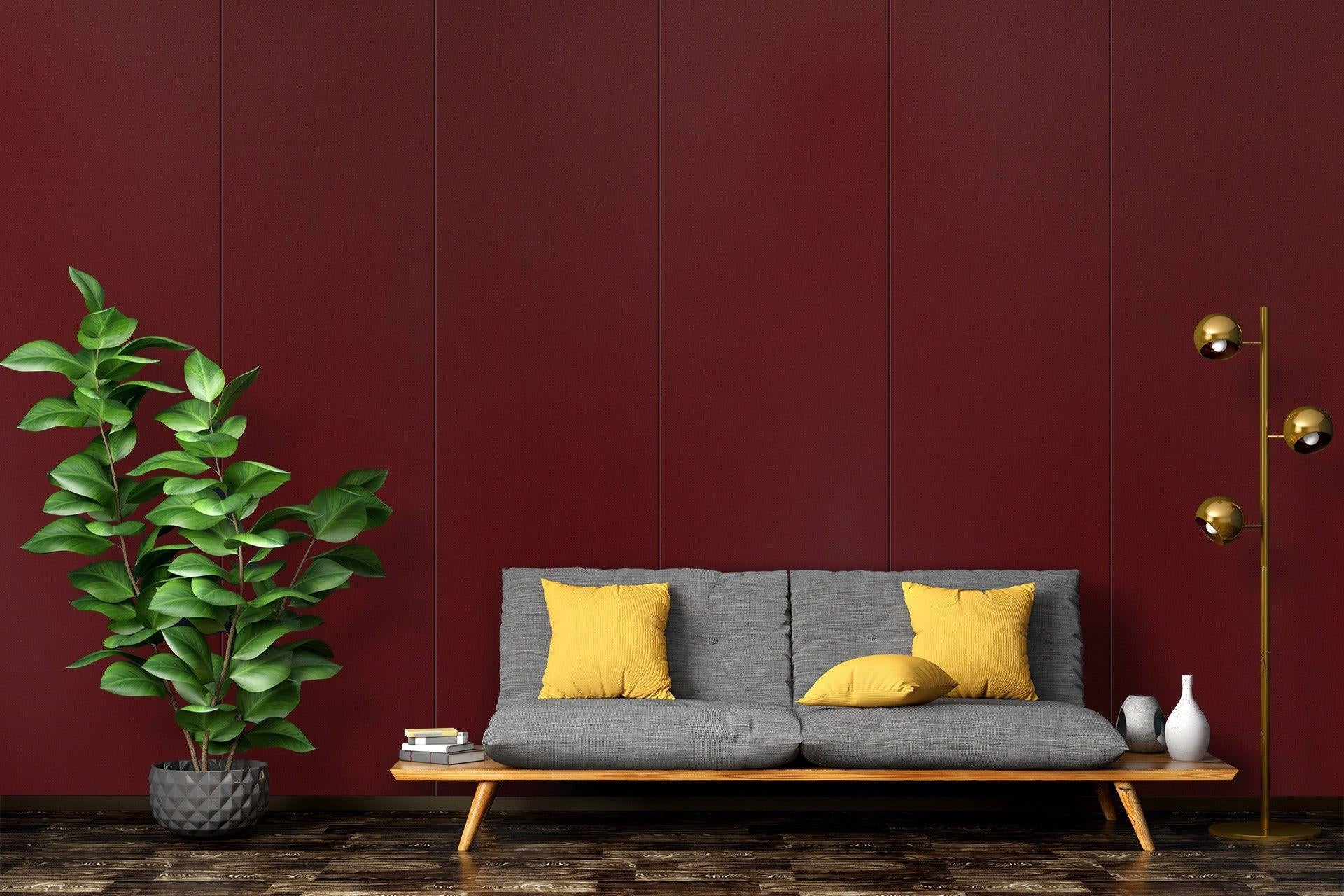 Popping Ruby Plain Laminate 8x4 ft Suede 1 mm - 3623 SUD