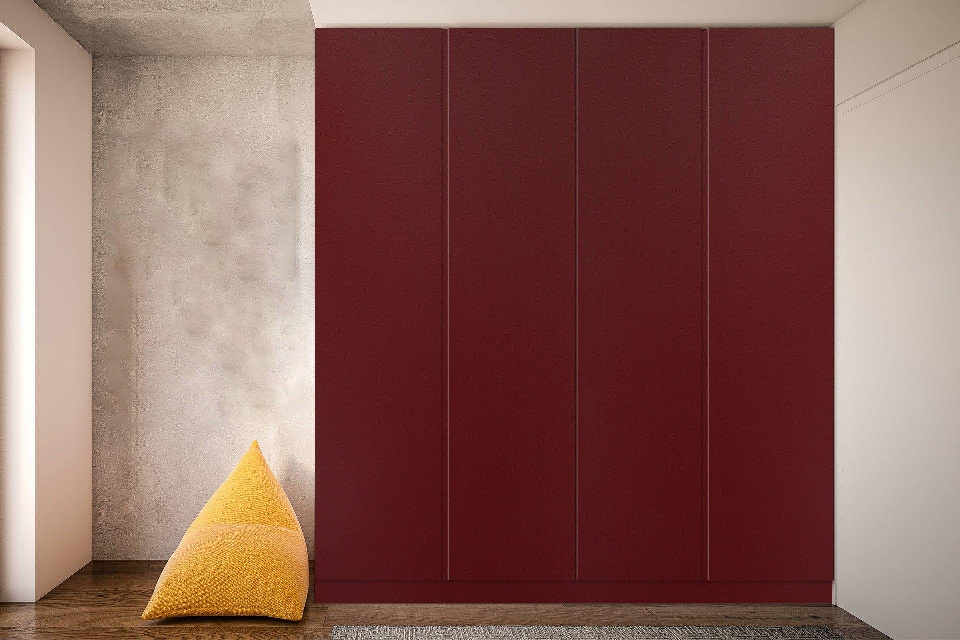 Popping Ruby Plain Laminate 8x4 ft Suede 1 mm - 3623 SUD