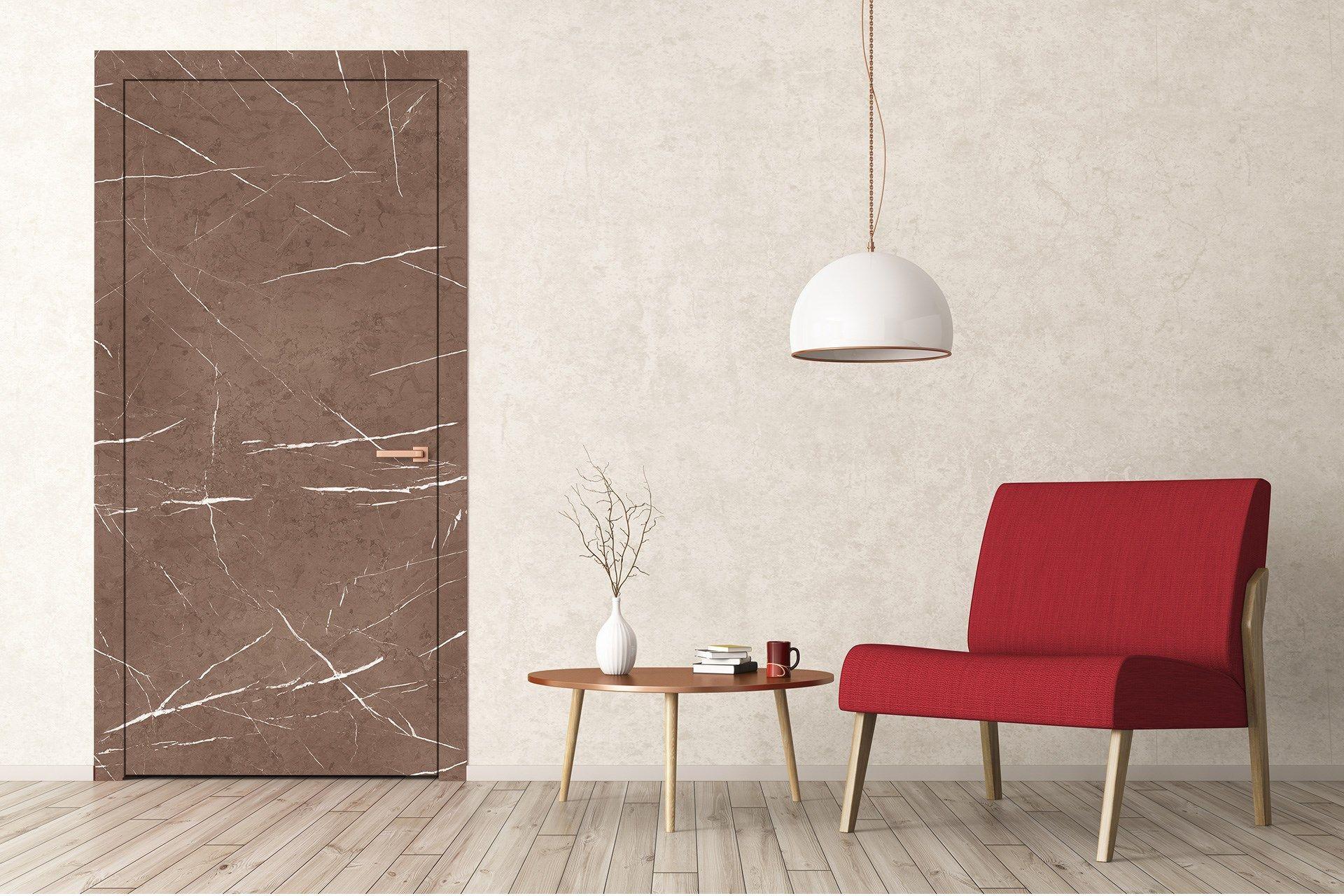 Pietra-Millet Brown Marble & Stone Laminate 8x4 ft Texture 1 mm - 3743 ROK