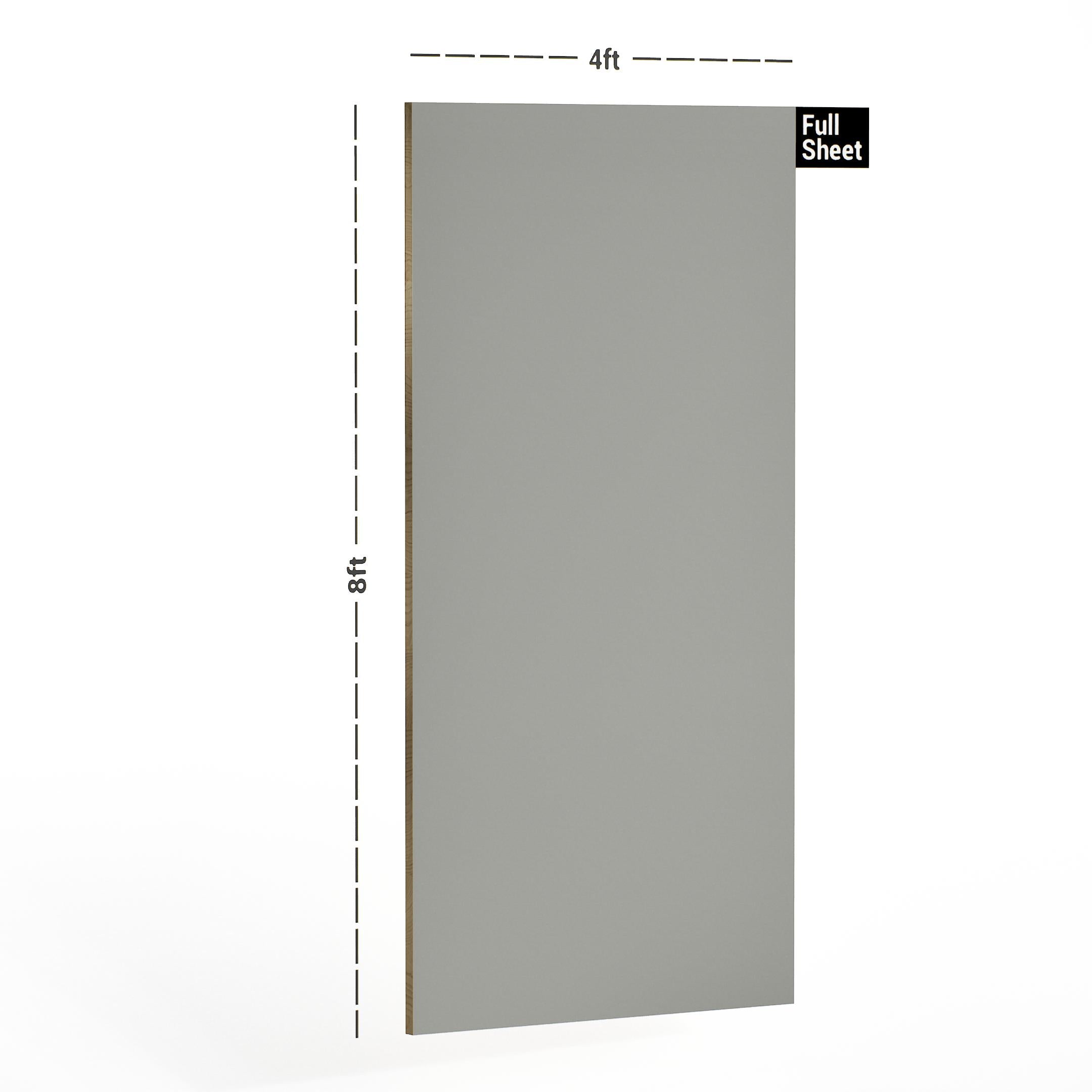 Grey Galore Plain Laminate 8x4 ft Suede 1 mm - 3819 UC-SF