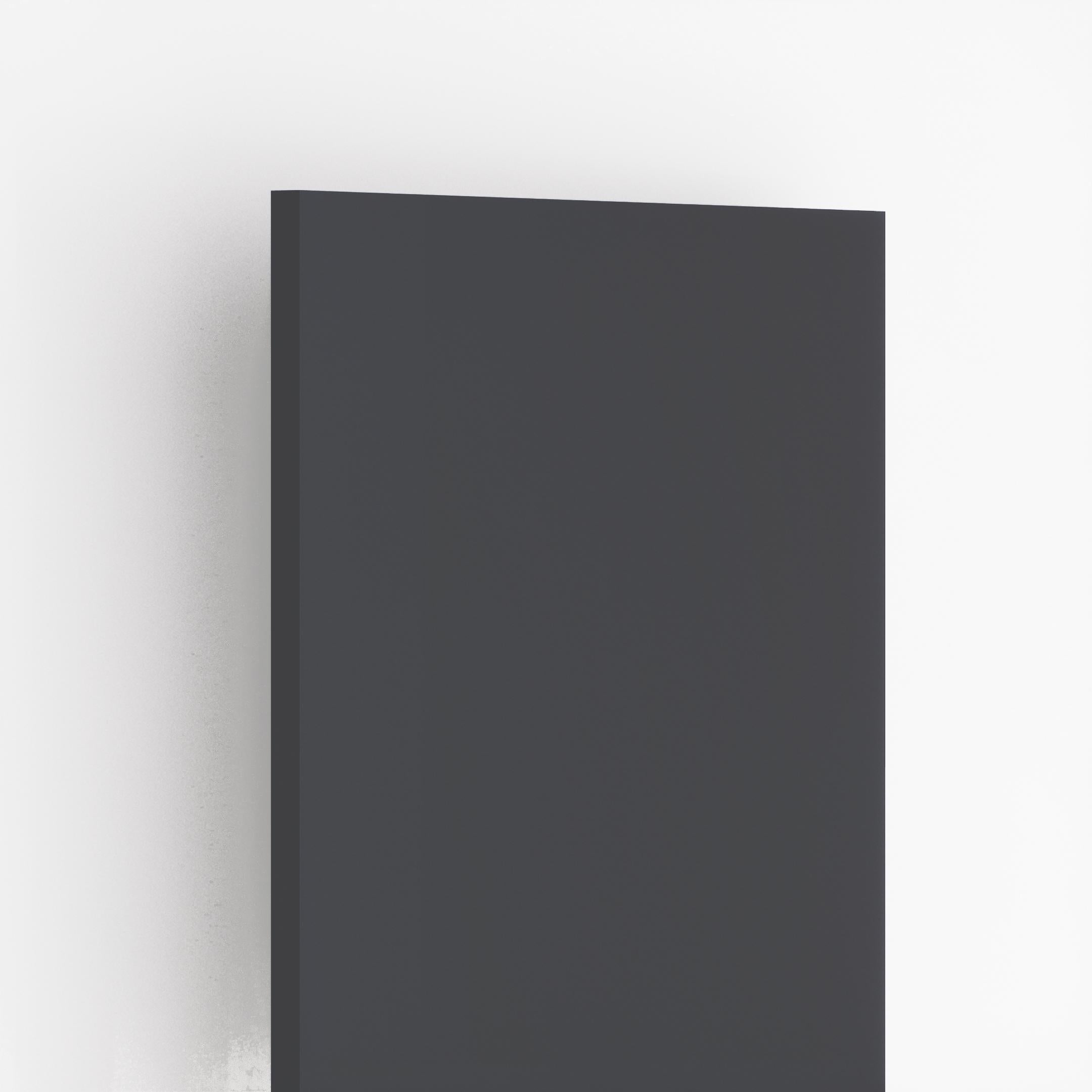 155 Charcoal Grey Plain Laminate 8x4 ft Matte 1 mm - 4137 A