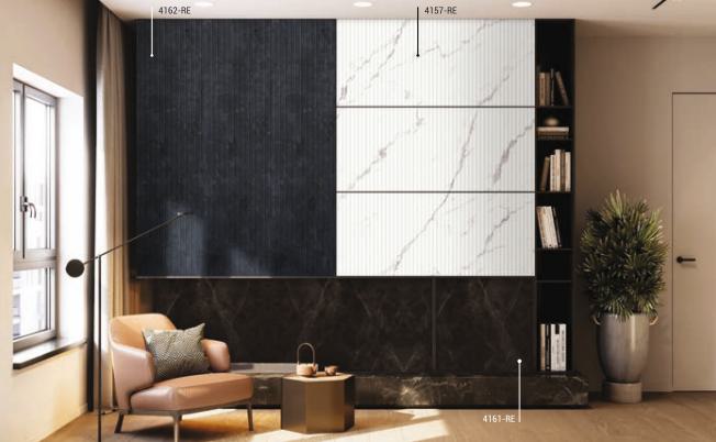 Brown Maseio Marble & Stone Laminate 8x4 ft Texture 0.9 mm - 4161 RE