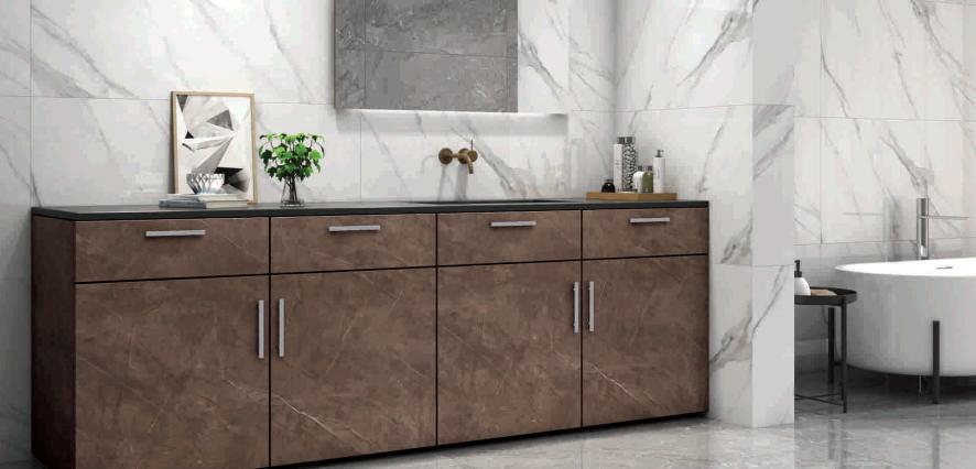 Oases Brown Marble & Stone Laminate 8x4 ft Super Matte 1 mm - 453 SMT