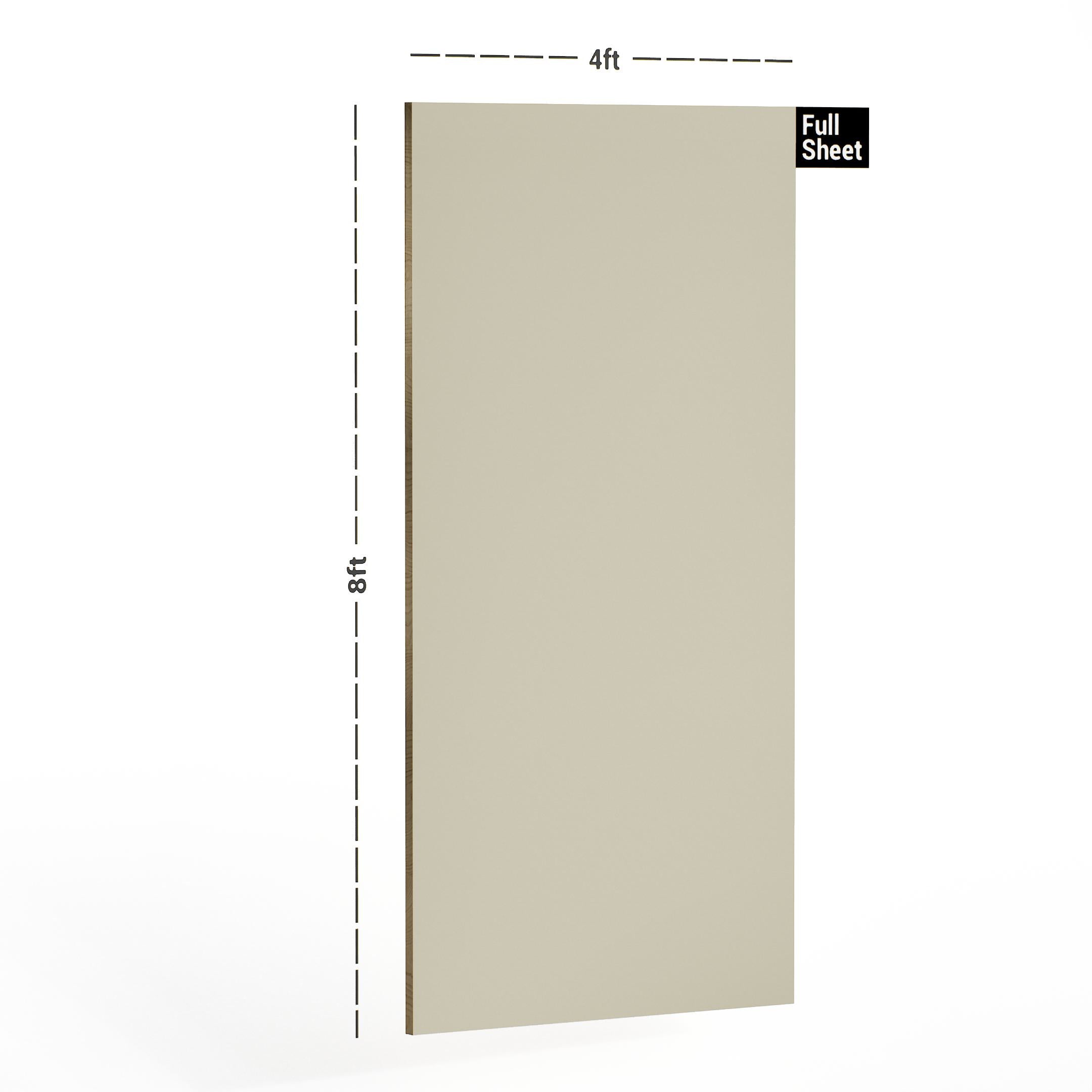 Ivory Plain Laminate 8x4 ft Suede 1 mm - 508 SF
