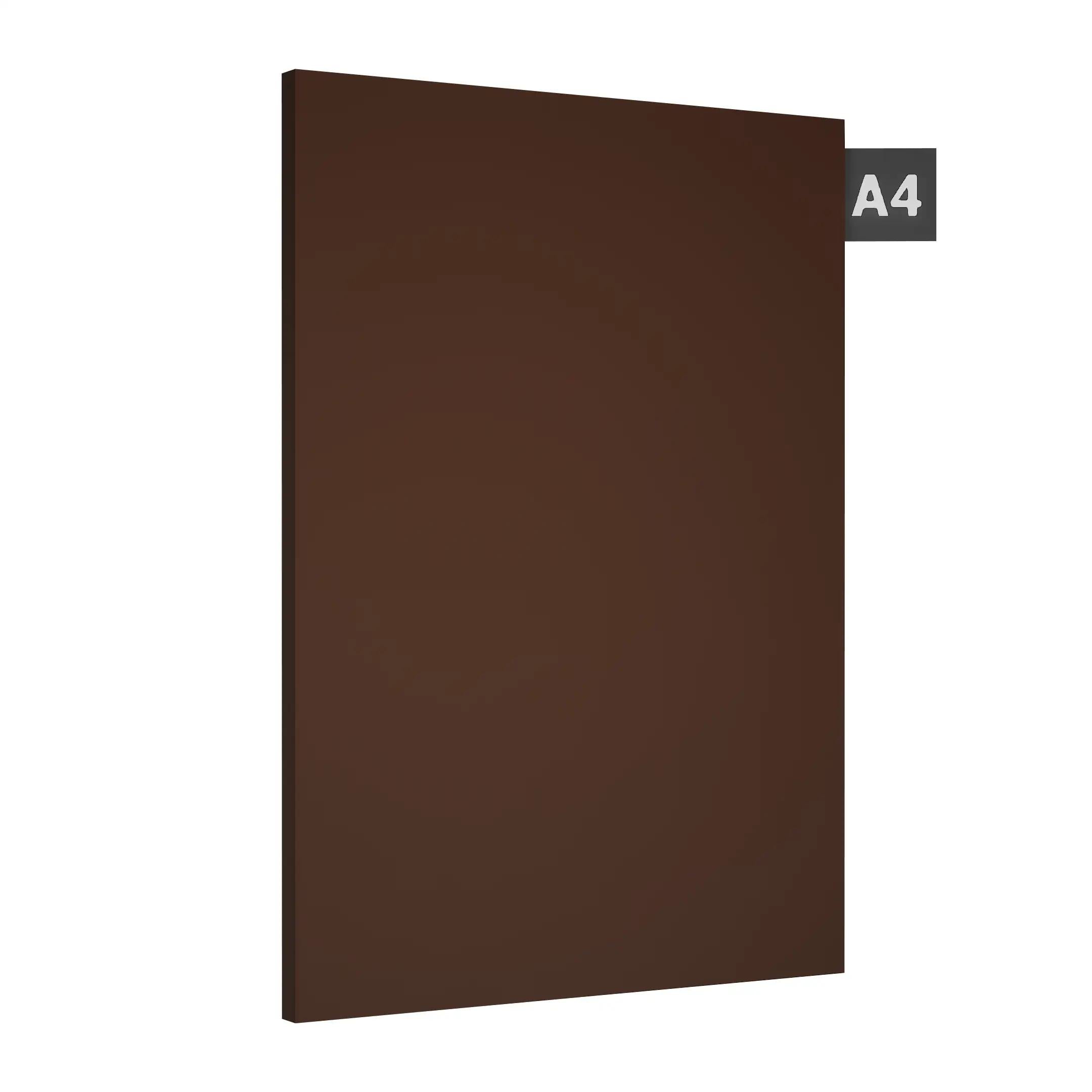 Chocolate Plain Laminate 8x4 ft Suede 0.8 mm - 51209 SF