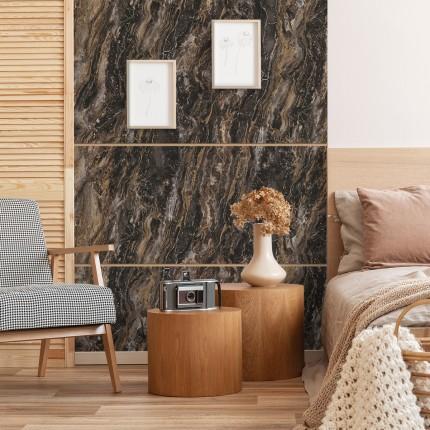 Dark Emperador Marble & Stone Laminate 8x4 ft Texture 1 mm - 5155 UG