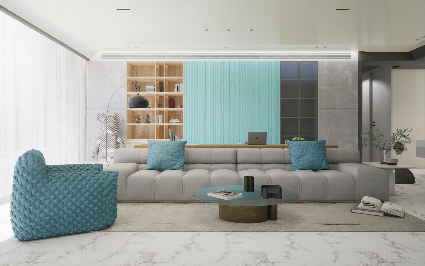 Crystal Slate Saqrady Marble & Stone Laminate 8x4 ft Texture 1 mm - 6341 CSE