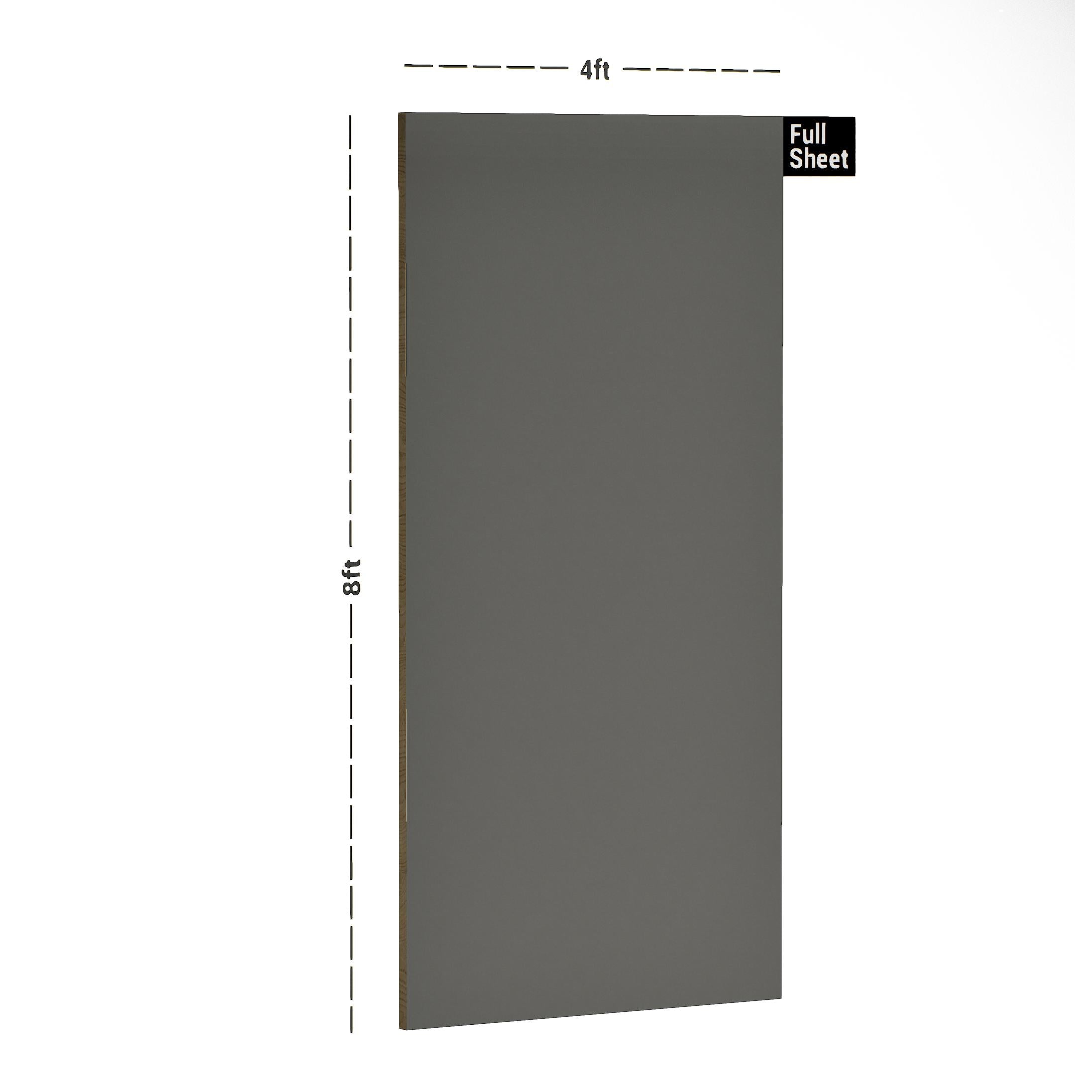 Pencil Grey Plain Laminate 8x4 ft Suede 1 mm - 6994 SF