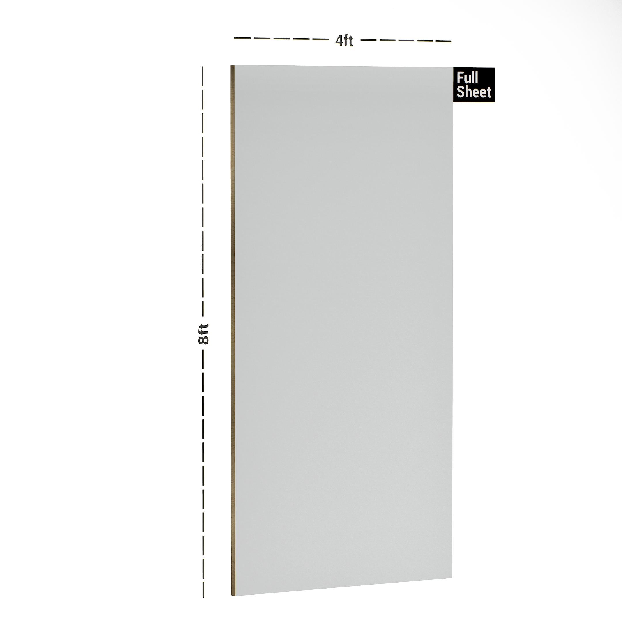 Moon White Plain Laminate 8x4 ft Suede 0.95 mm - 701 SF