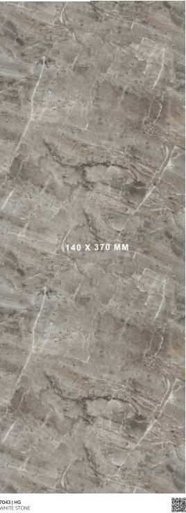 White Marble & Stone Laminate 8x4 ft High Gloss 0.8 mm - 7043 HG