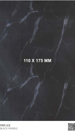 Black Marble & Stone Laminate 8x4 ft Texture 0.8 mm - 7107 CS