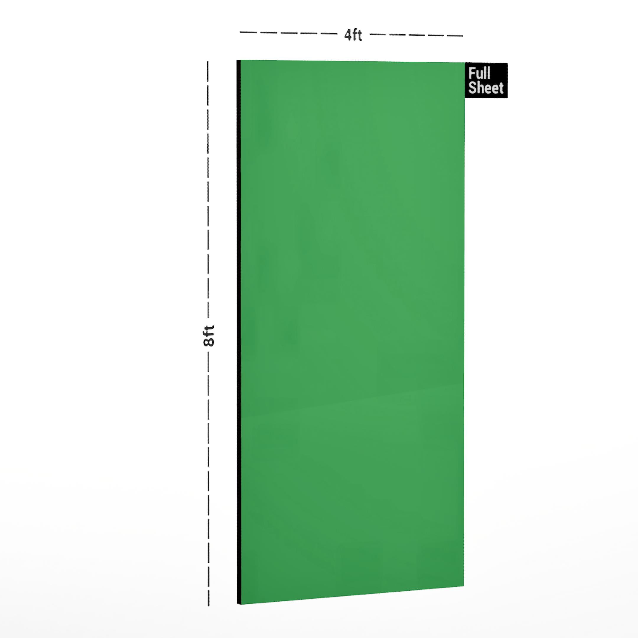 Parrot Green Plain Laminate 8x4 ft Suede 0.8 mm - 7121 SUD